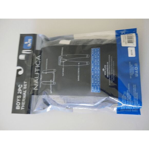 Nautica Boy's Thermal Base Layer Set Gray S 6/7 - Picture 3 of 6